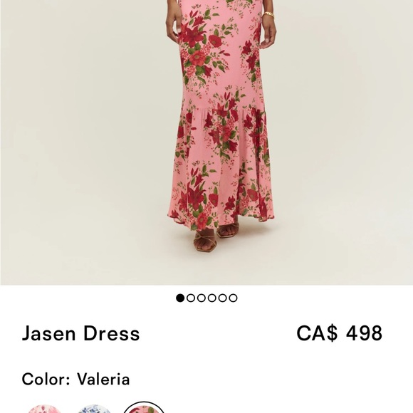 Worn once before Reformation dress that is currently out of stock in size 6 - Picture 2 of 5